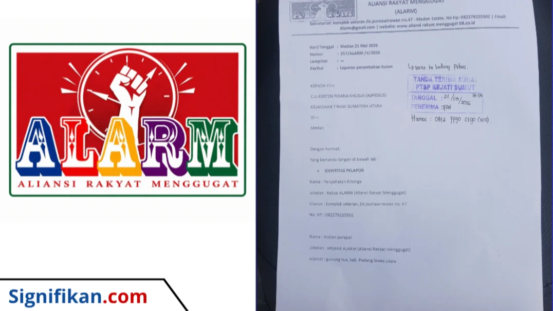 ALARM Bongkar Dugaan Mafia Hutan di Padang Lawas Utara, Kades Langkimat Resmi Dilaporkan ke Kejati Sumut