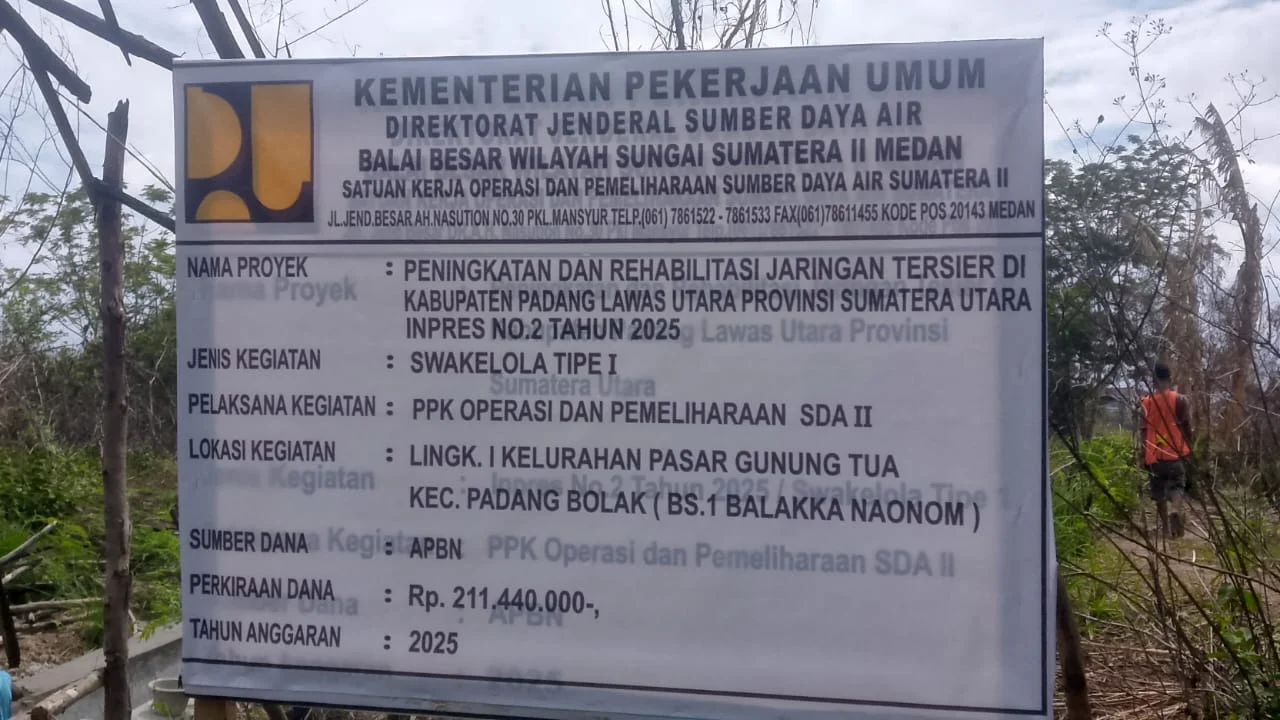 GEMA Paluta Desak Audit Proyek Irigasi Diduga Sarat Korupsi di Paluta Padang Lawas Utara