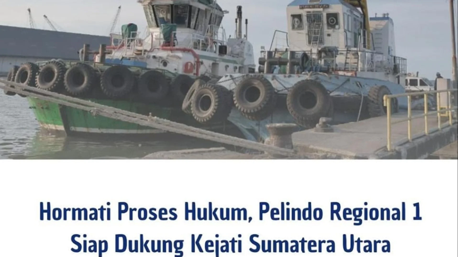 ini tanggapan Executive Direktur Regional I PT. Pelindo Regional I terkait Penggeledahaan oleh Tim Pidsus Kejaksaan Tinggi Sumatera Utara. 