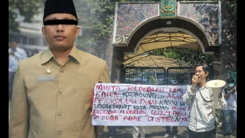 Kabag Umum Sekretariat Kota Medan diduga korupsi dan bermain Nepotisme Mahasiswa geruduk Kejagung RI, Desak Pengusutan Dugaan Kejanggalan Anggaran Sekretariat Kota Medan